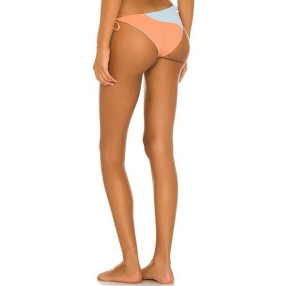 NWT‎ L*space Colorblock Dani Side Tie Bikini Bottom Tangy-Sky Blue Size… - Picture 3 of 10
